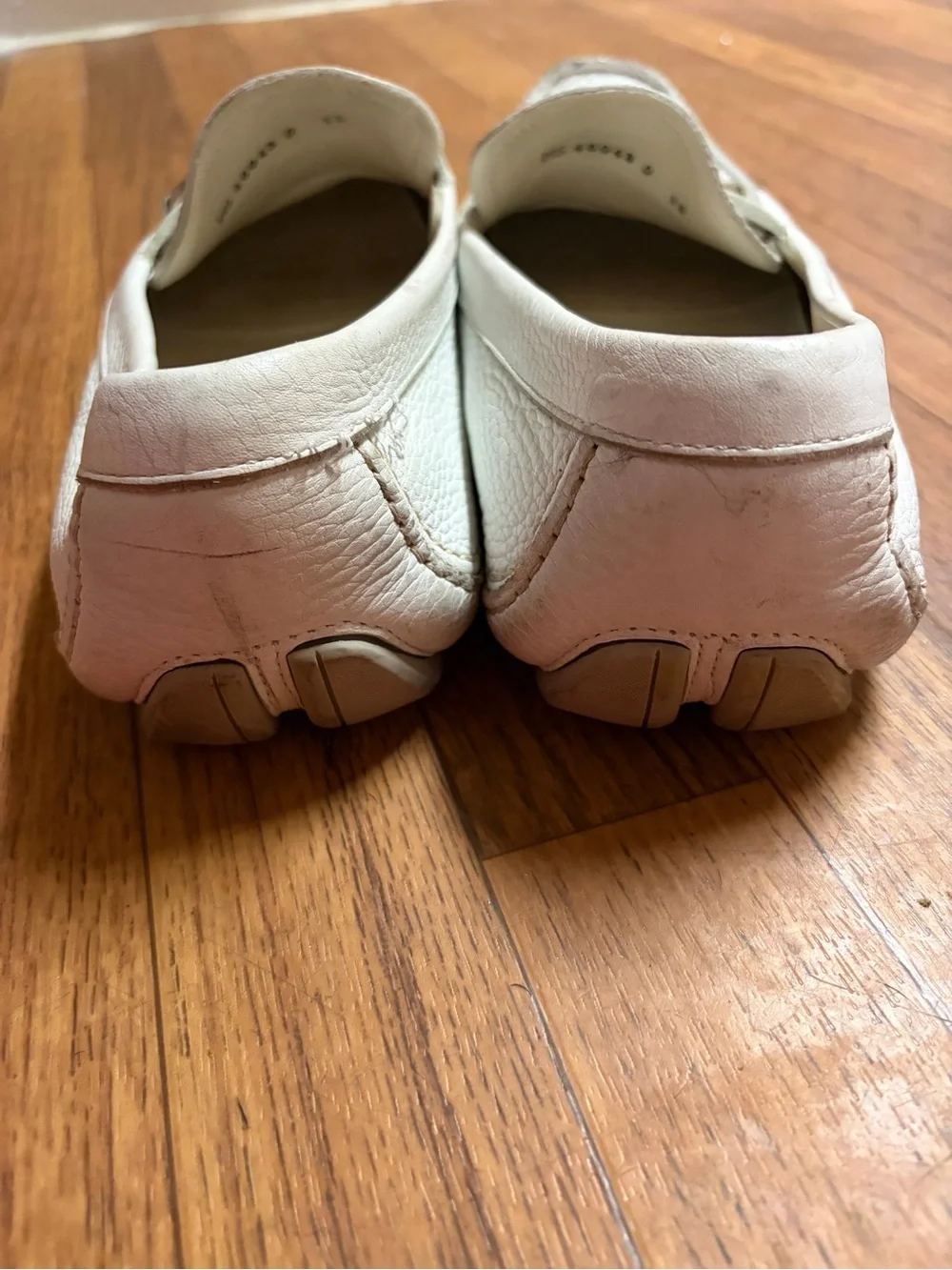 Salvatore Ferragamo White Leather Bit Loafers